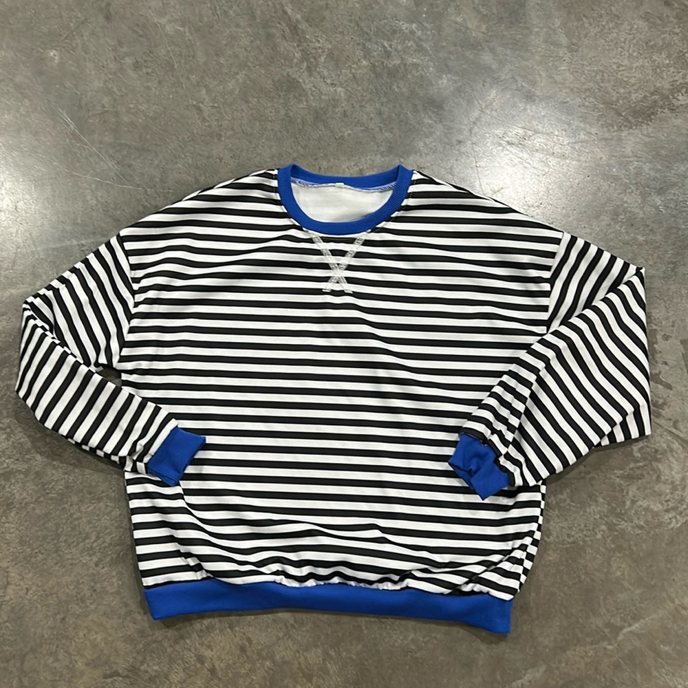 Striped crew neck